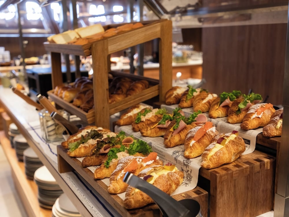 뷔페 아침 식사