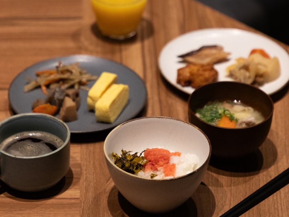 뷔페 아침 식사