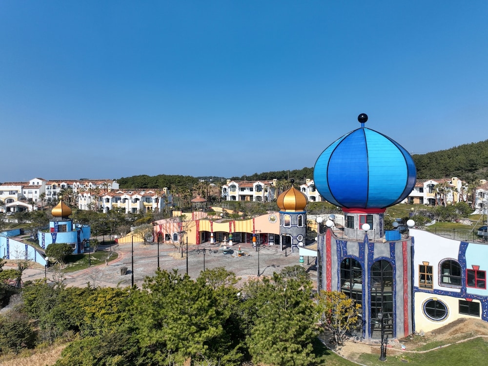 숙박 시설에서 보는 주변 전망