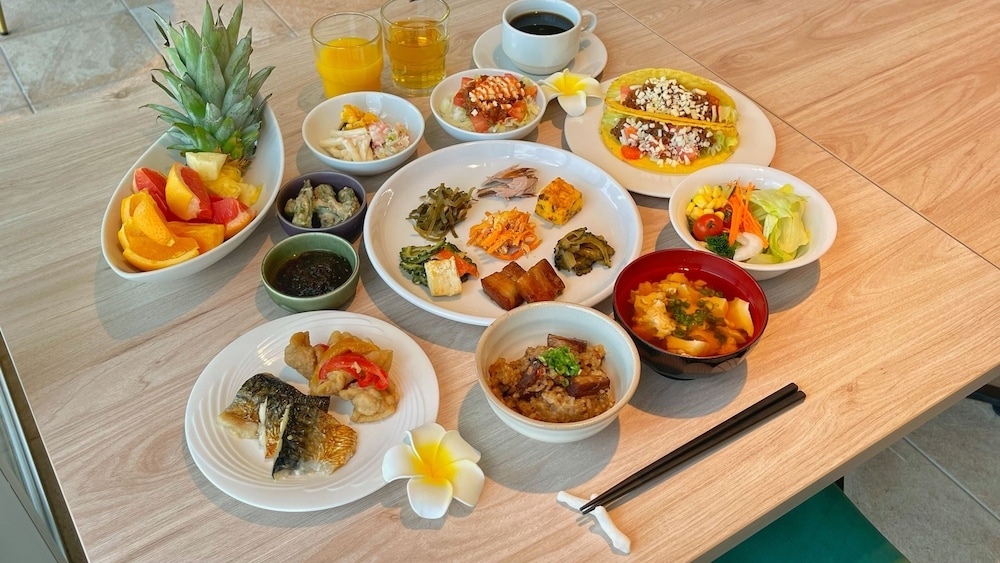 뷔페 아침 식사