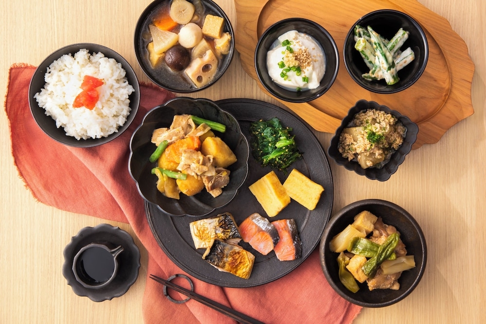 뷔페 아침 식사