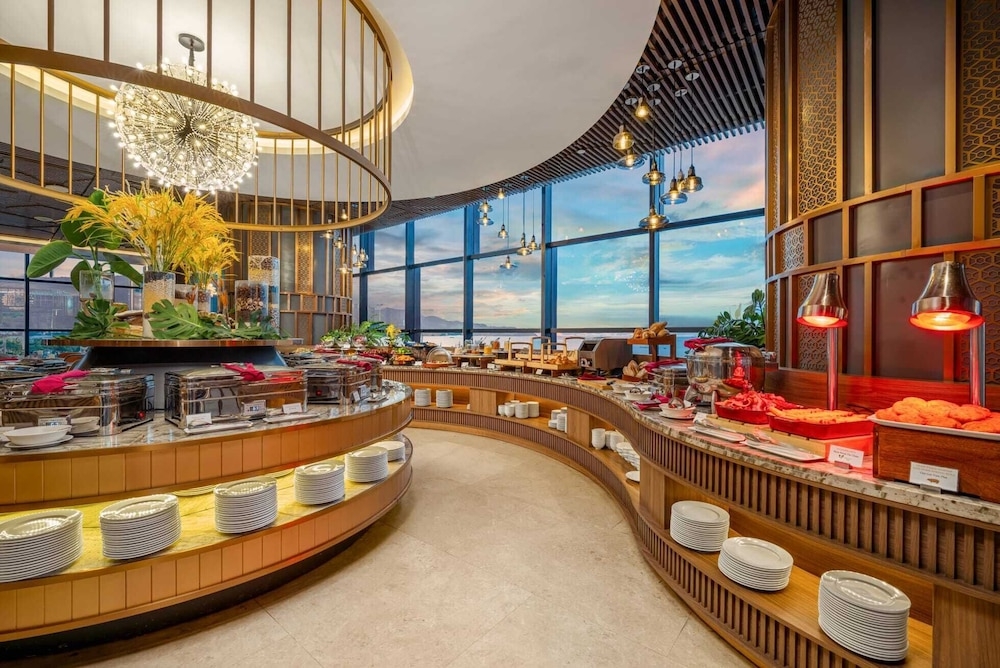 뷔페 아침 식사