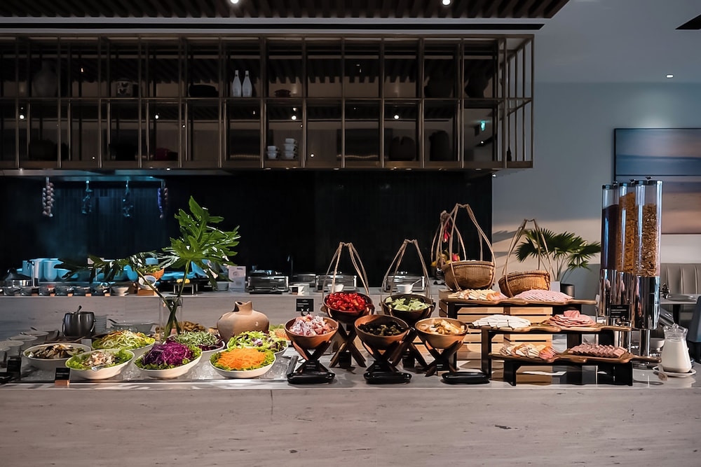 뷔페 아침 식사