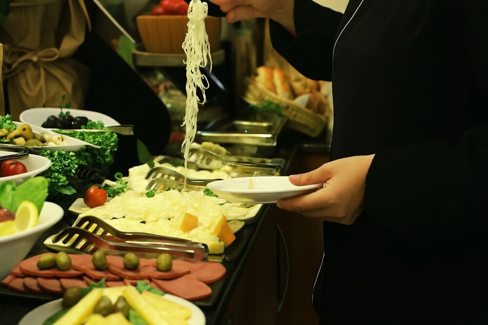 뷔페 아침 식사