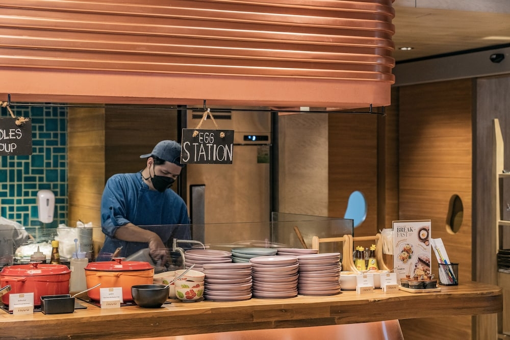 뷔페 아침 식사