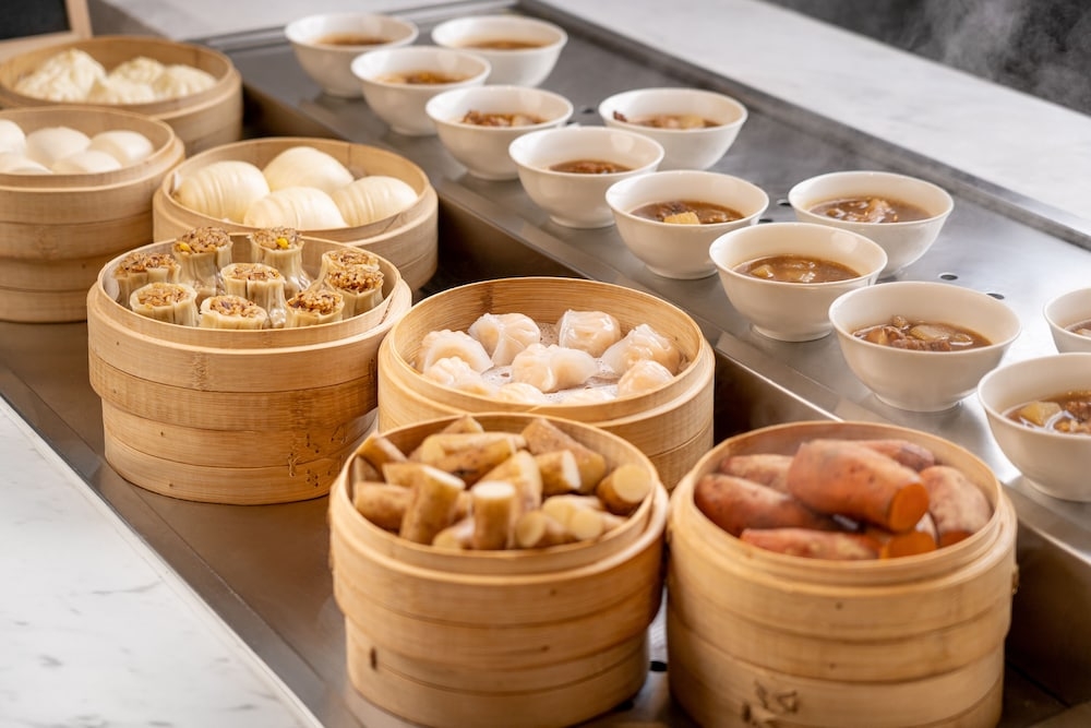 뷔페 아침 식사