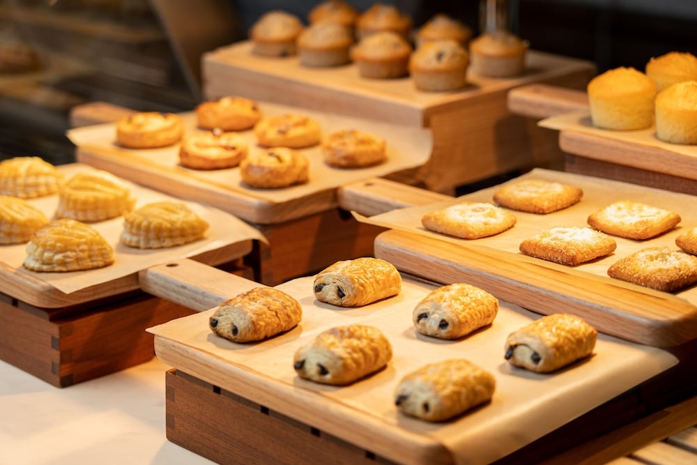 뷔페 아침 식사