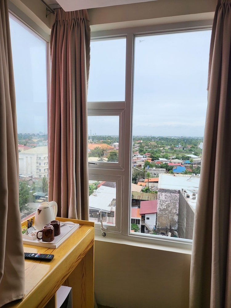 숙박 시설에서 보는 시내 전망