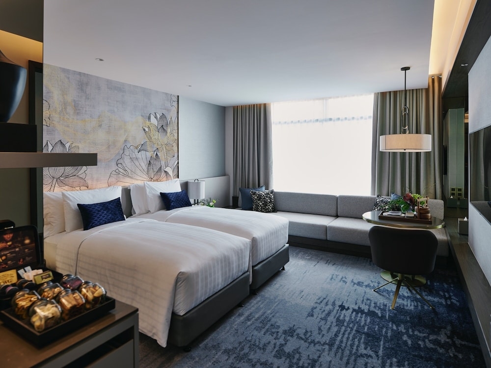 숙박 시설에서 보는 시내 전망