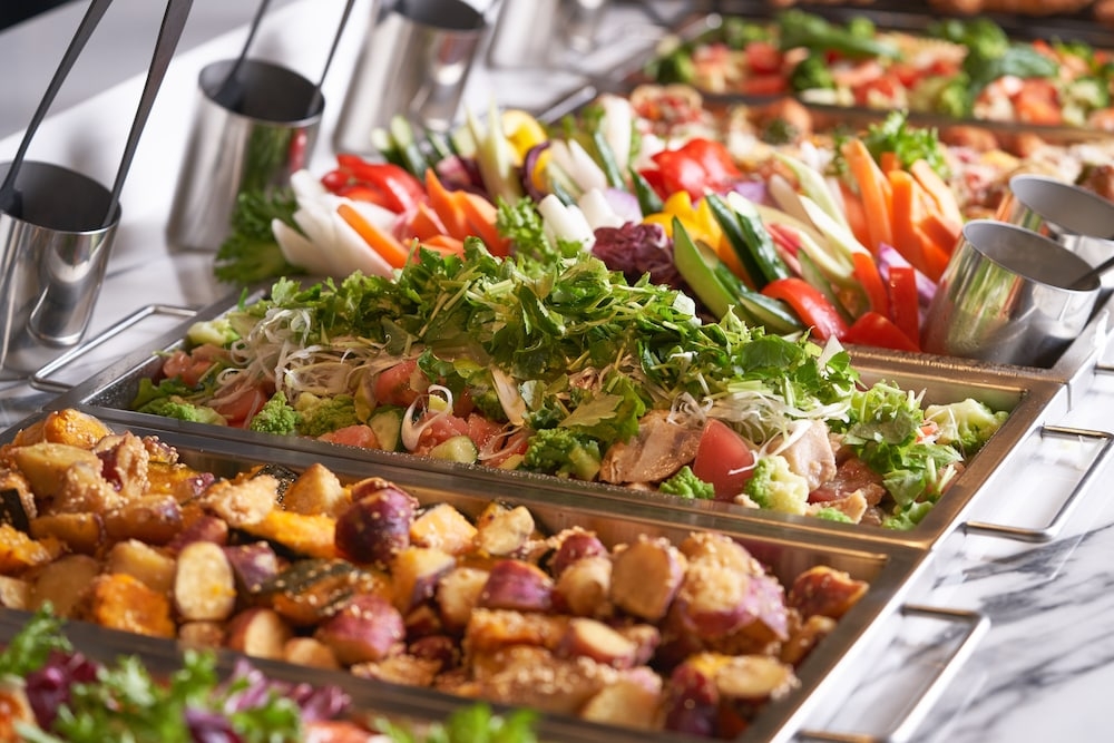 뷔페 아침 식사