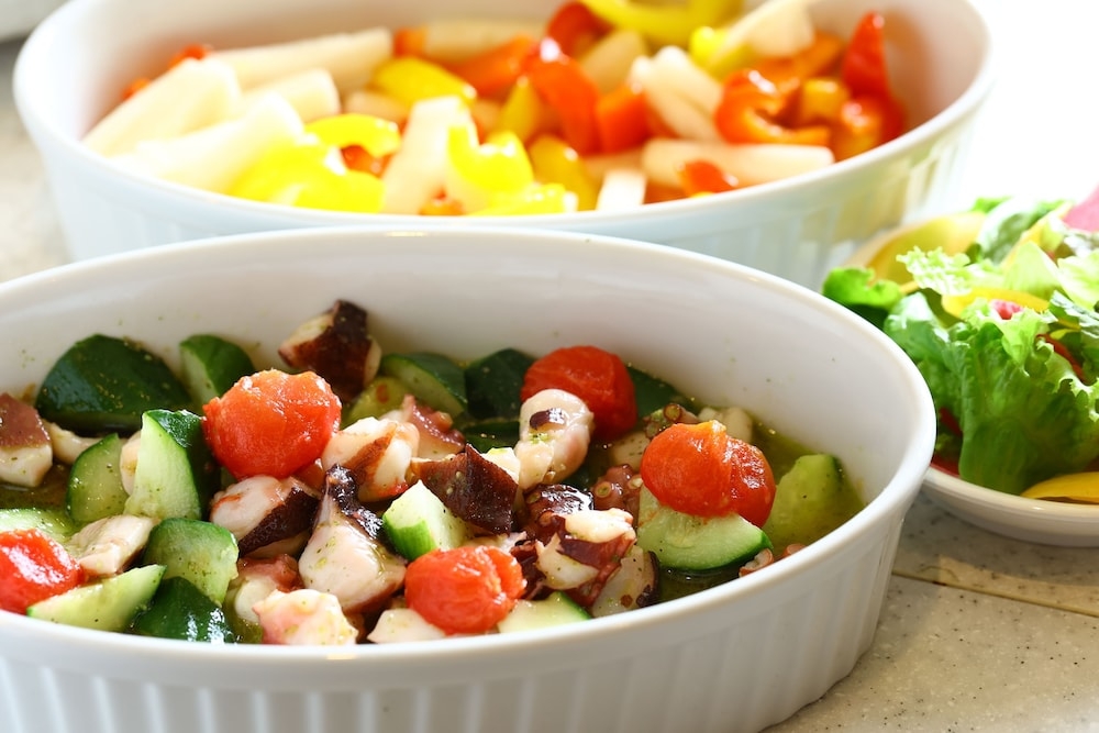 뷔페 아침 식사