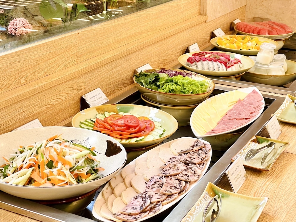 뷔페 아침 식사