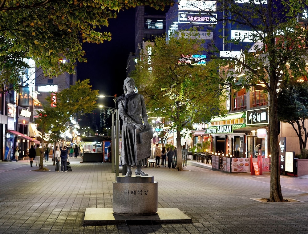 숙박 시설에서 보는 주변 전망