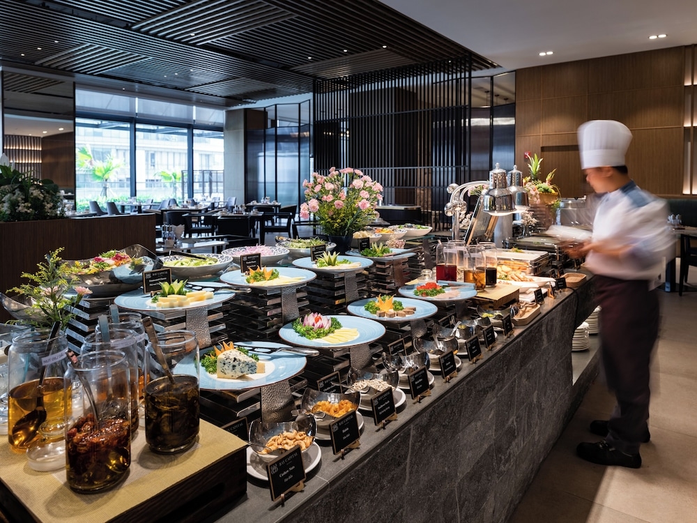 뷔페 아침 식사