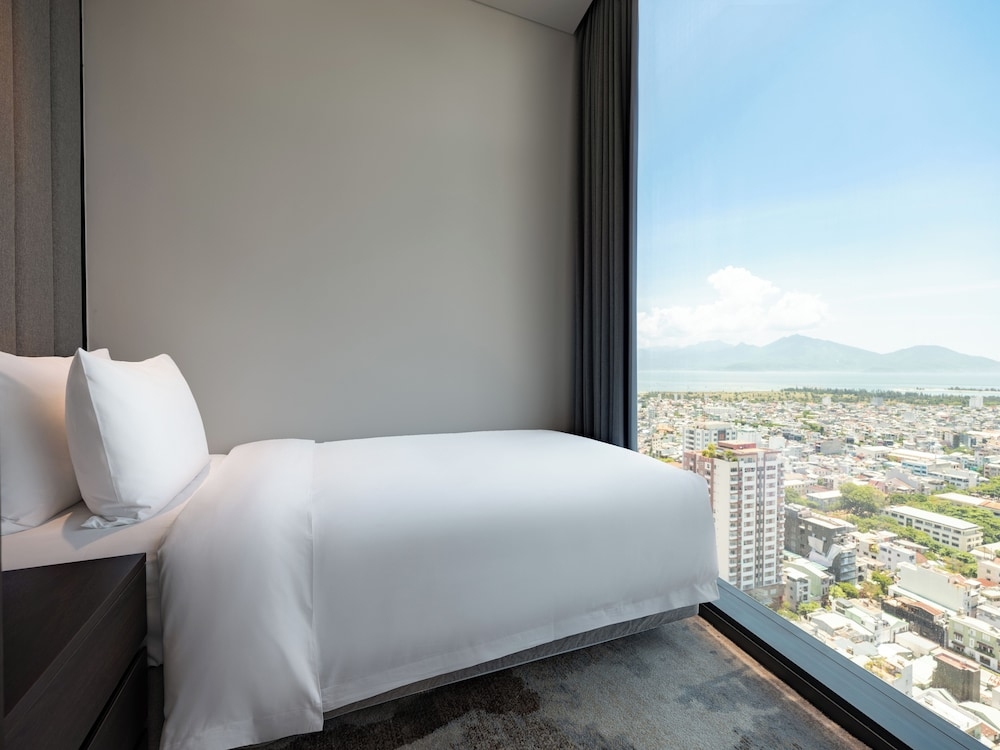 숙박 시설에서 보는 시내 전망