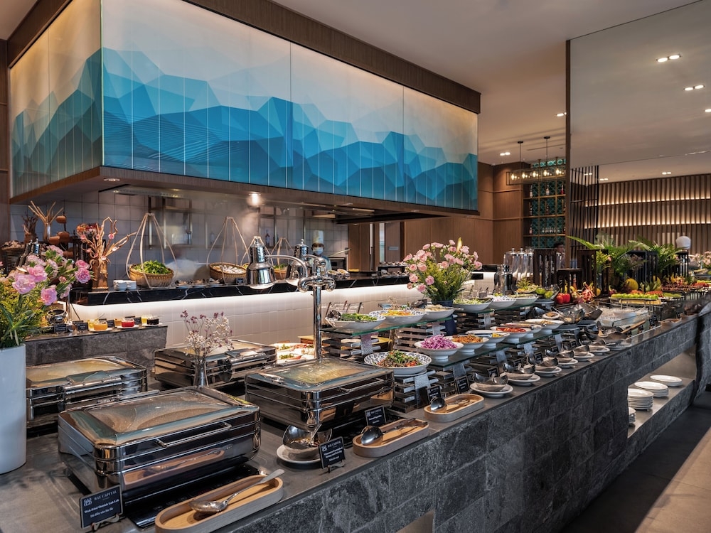 뷔페 아침 식사