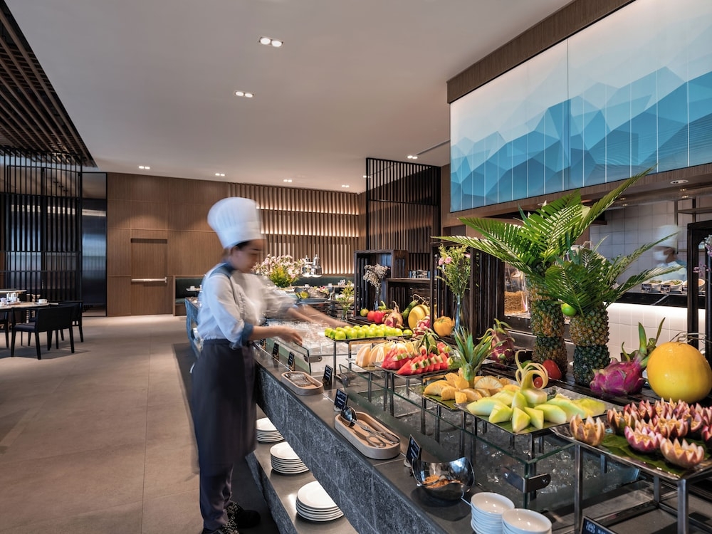 뷔페 아침 식사