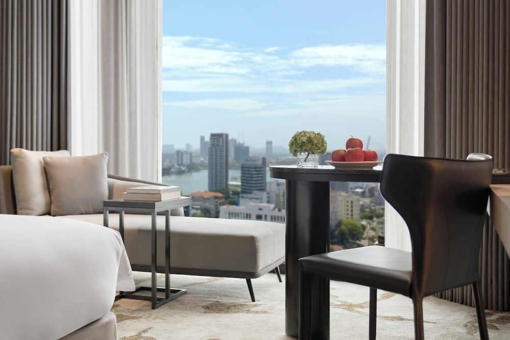 숙박 시설에서 보는 시내 전망