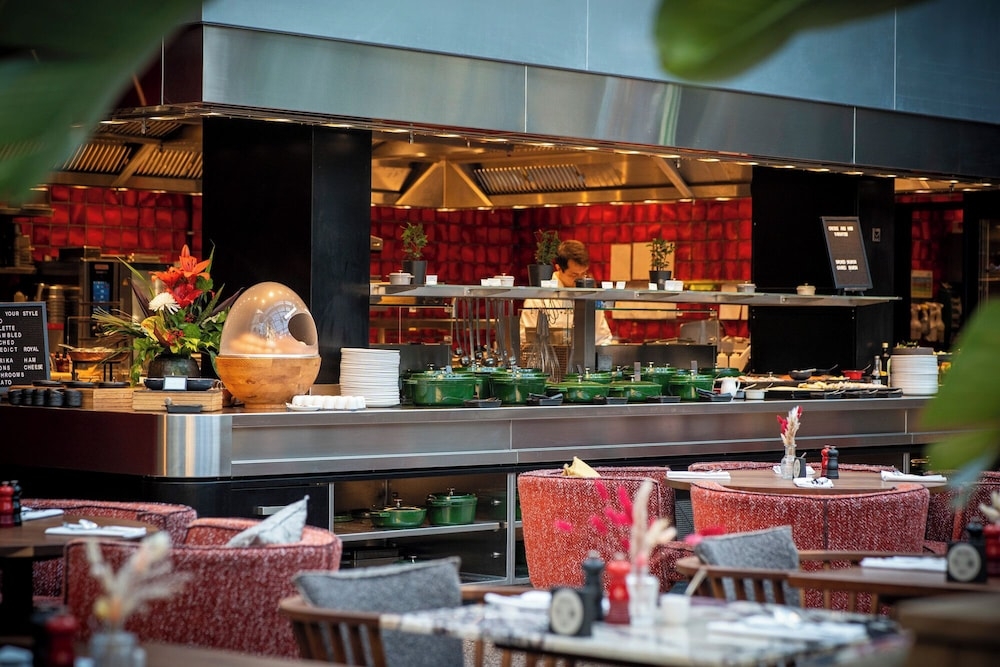 뷔페 아침 식사