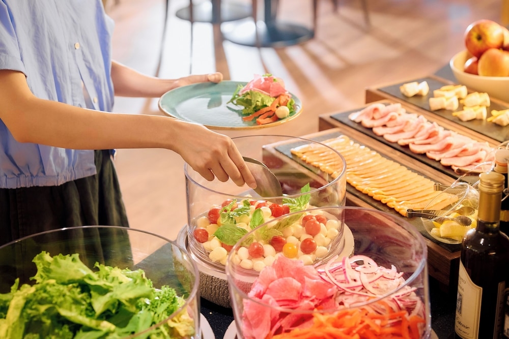 뷔페 아침 식사