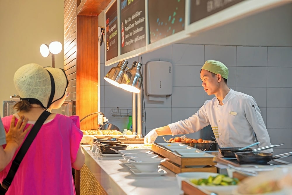 뷔페 아침 식사