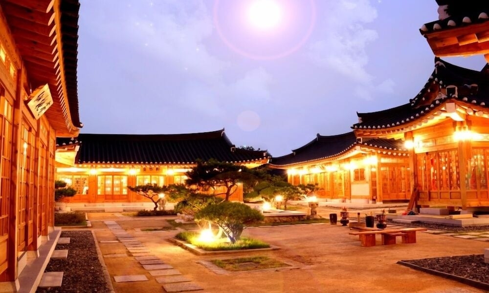 숙박 시설에서 보는 주변 전망