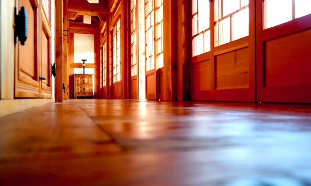 숙박 시설에서 보는 주변 전망