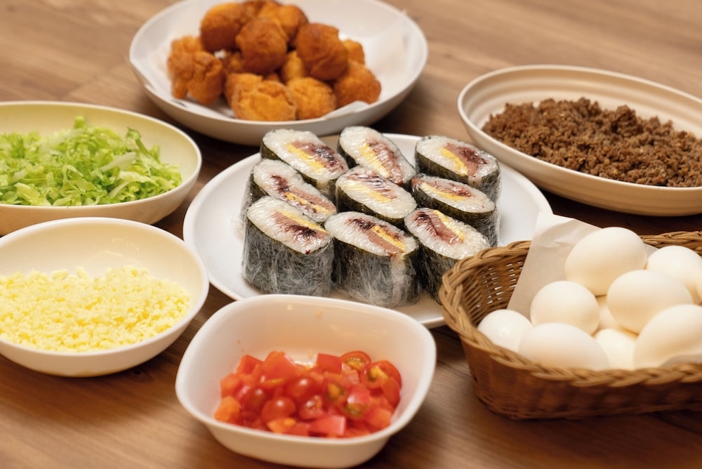 뷔페 아침 식사