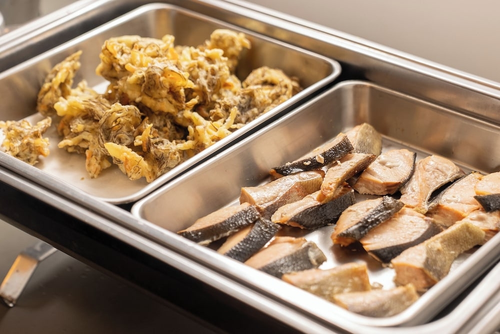 뷔페 아침 식사