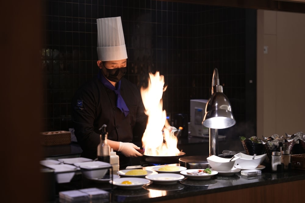 뷔페 아침 식사