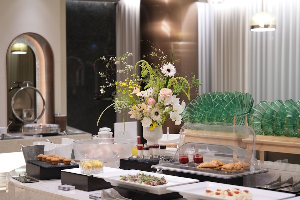 뷔페 아침 식사