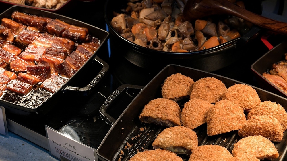 뷔페 아침 식사