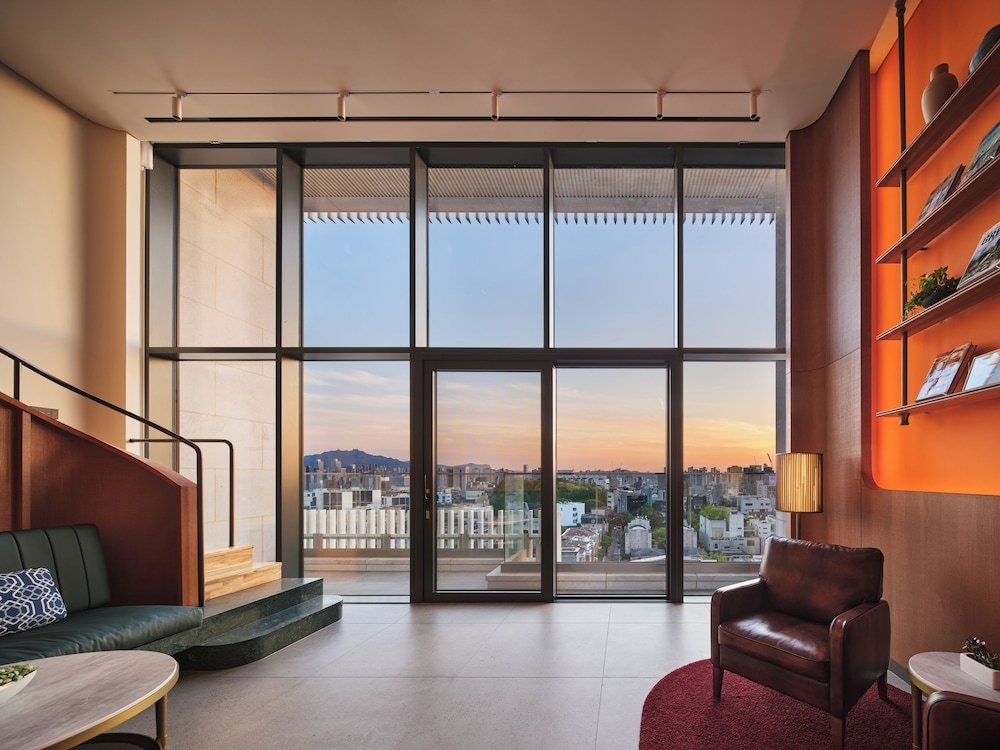 숙박 시설에서 보는 시내 전망