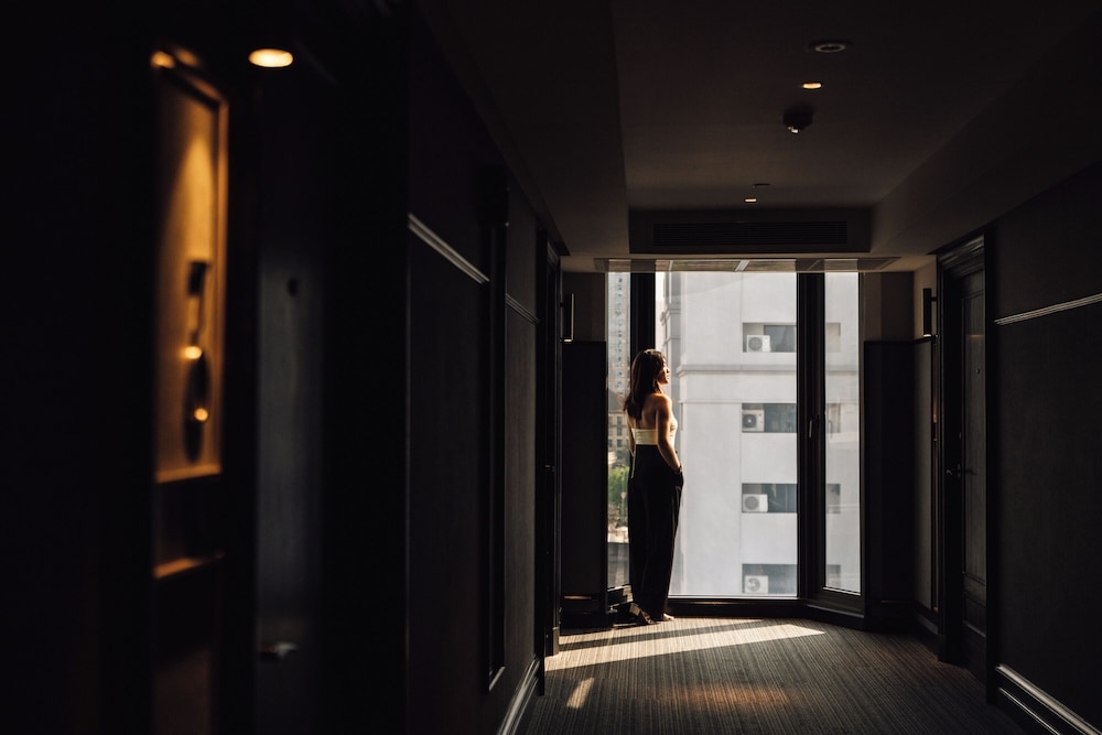 숙박 시설에서 보는 시내 전망