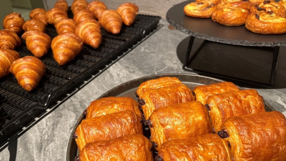 뷔페 아침 식사