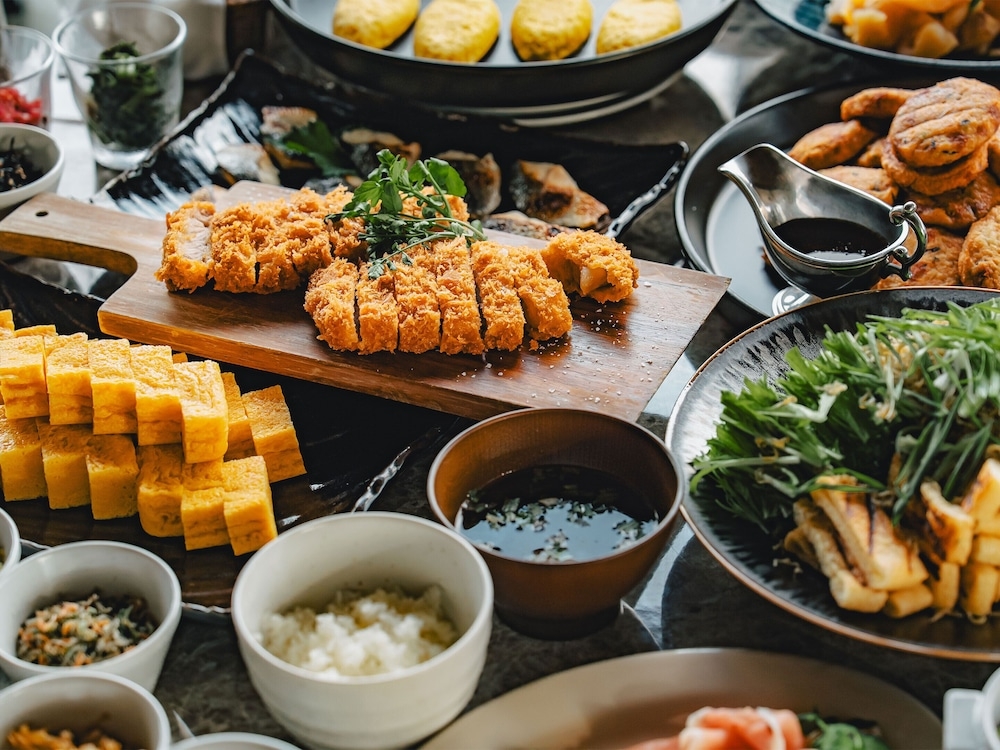 뷔페 아침 식사