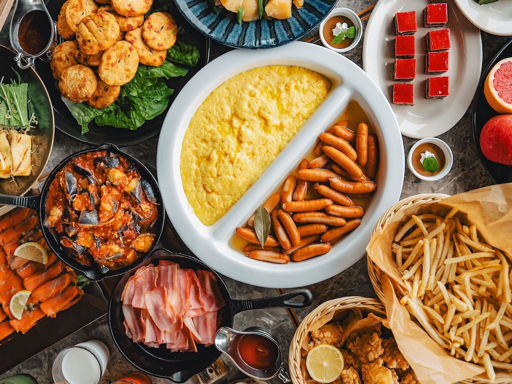 뷔페 아침 식사