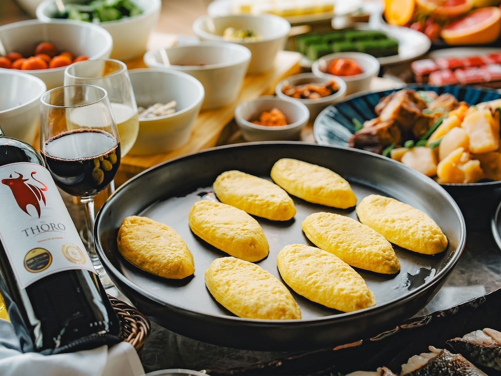 뷔페 아침 식사