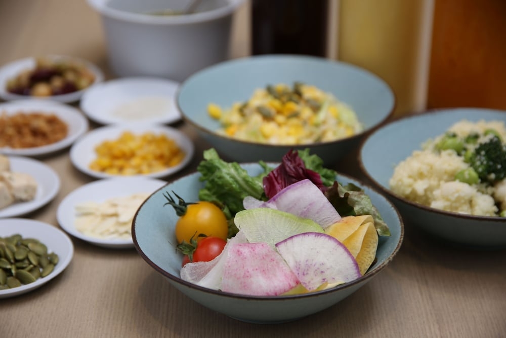 뷔페 아침 식사