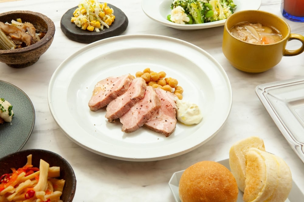 뷔페 아침 식사