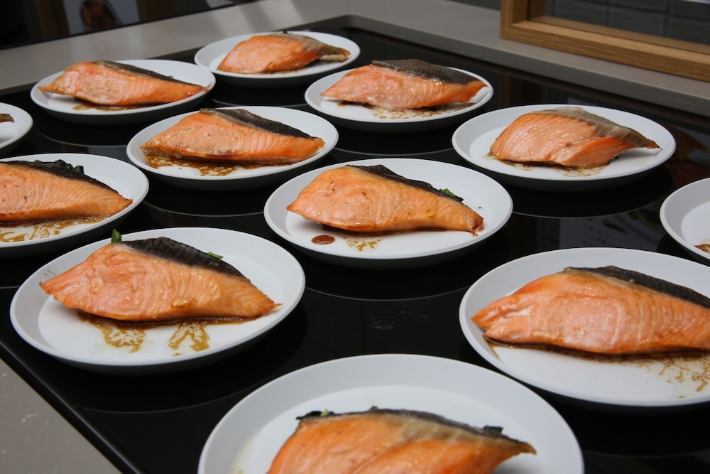 뷔페 아침 식사