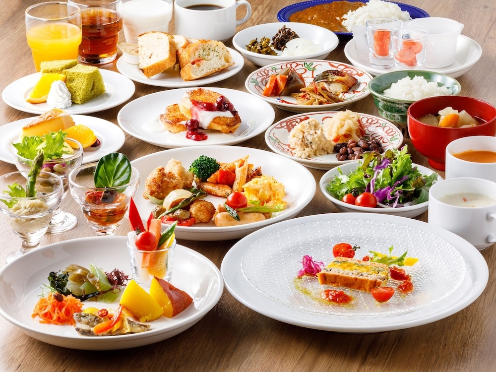 뷔페 아침 식사