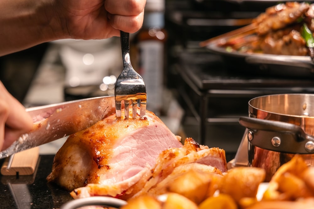 뷔페 아침 식사