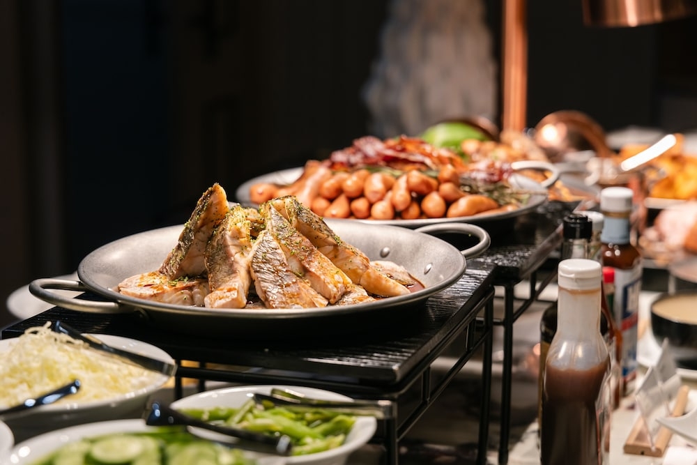 뷔페 아침 식사