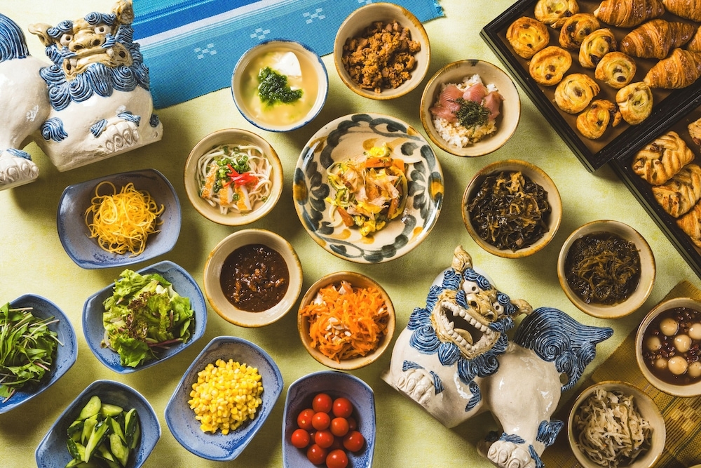 뷔페 아침 식사