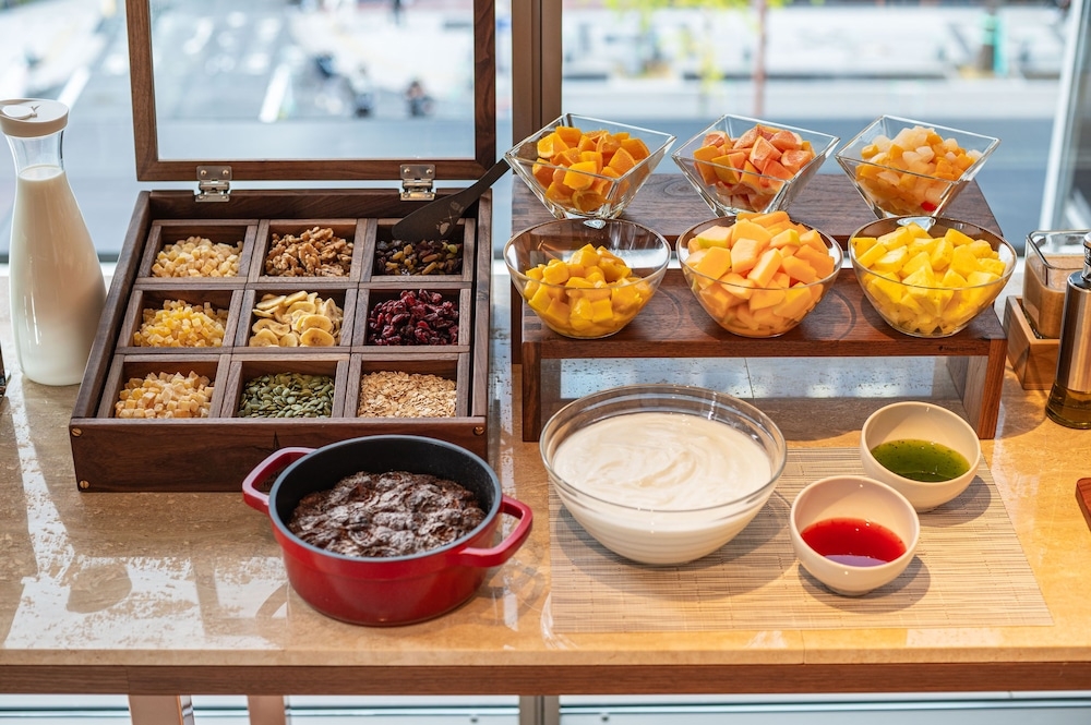 뷔페 아침 식사