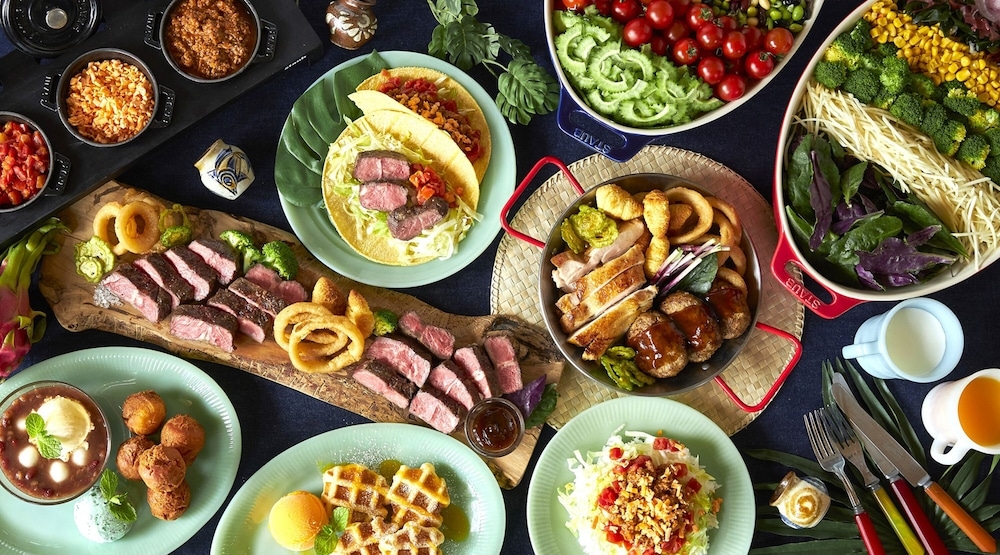 뷔페 아침 식사