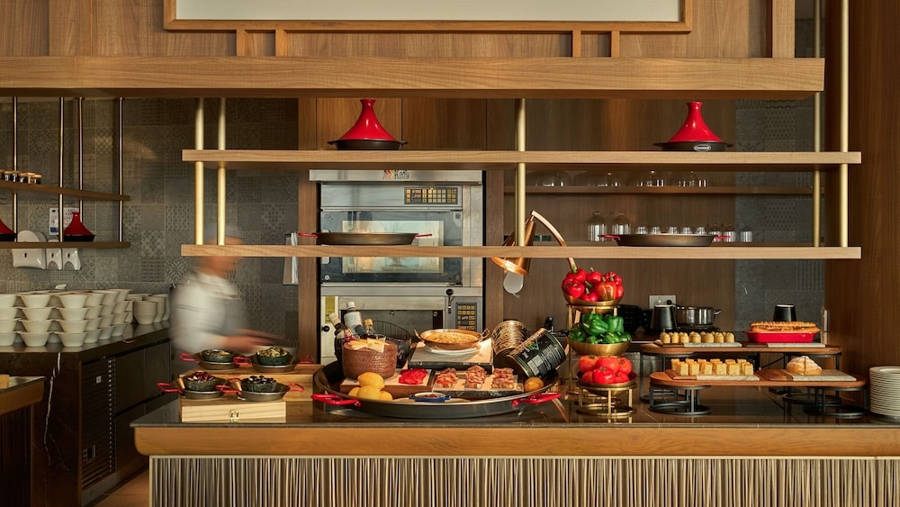 뷔페 아침 식사