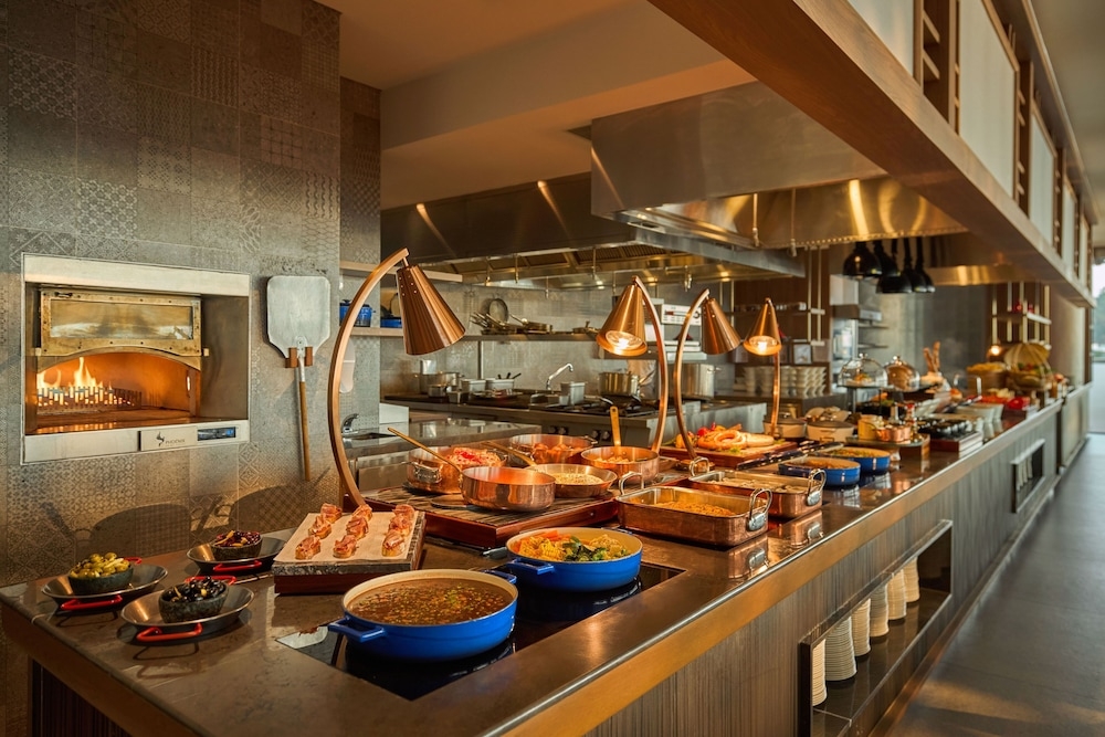 뷔페 아침 식사