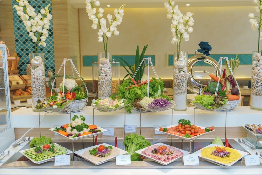 뷔페 아침 식사